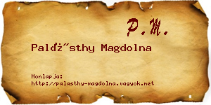 Palásthy Magdolna névjegykártya