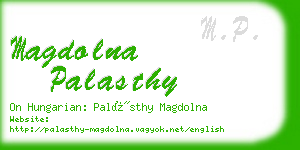 magdolna palasthy business card